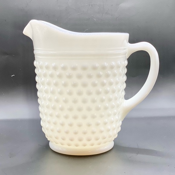 Anchor Hocking Other - *VINTAGE* Anchor Hocking Hobnail Milk Glass Pitcher